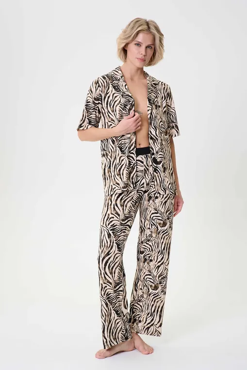 Брюки домашние Petit Pas 101171 zebra print
