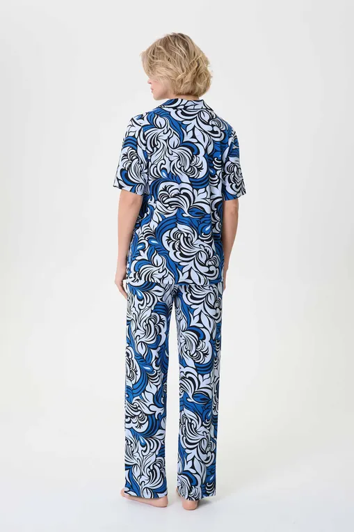 Брюки домашние Petit Pas 101171 blue print