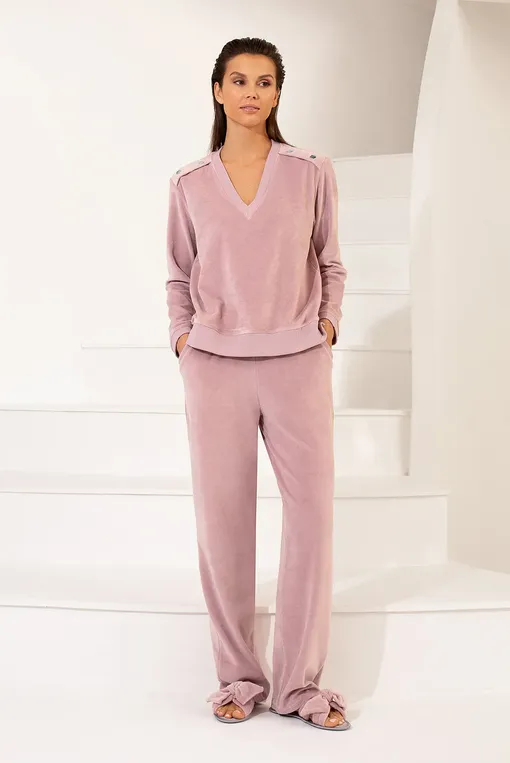 Брюки домашние Petit Pas VEL006 pink