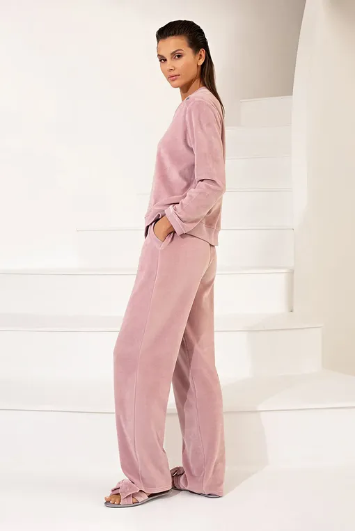 Брюки домашние Petit Pas VEL006 pink