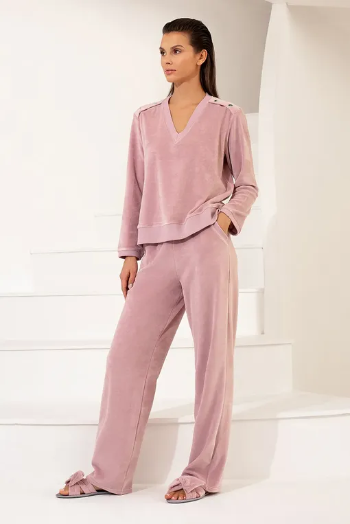 Брюки домашние Petit Pas VEL006 pink