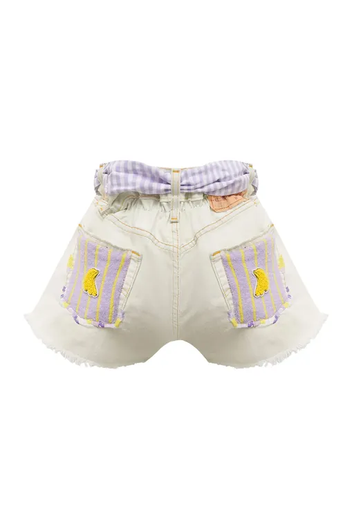 Девочкам Mc2 Saint Barth ARIZONAJR DENIM 01 VICHY 24 STRPES 94 PATCH