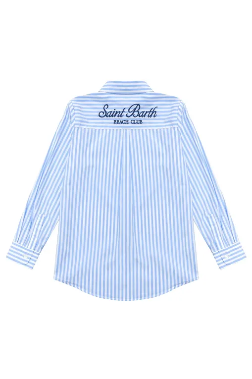 Девочкам Mc2 Saint Barth MINIBRIGITTE POPELINE SB BEACH STRIPES V 31 EMB