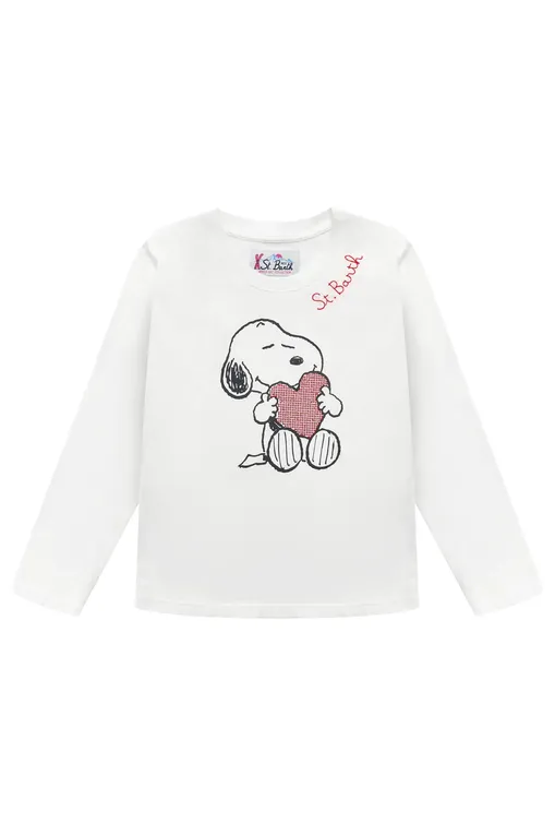 Девочкам Mc2 Saint Barth PENNY SNOOPY HEART 10 STRASS