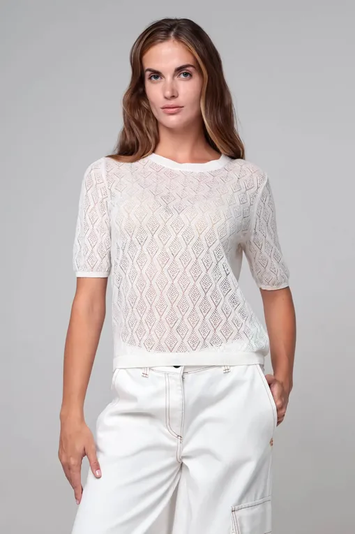 Джемперы BALLANTYNE B1W110 16L11 WHITE BUTTER 10144