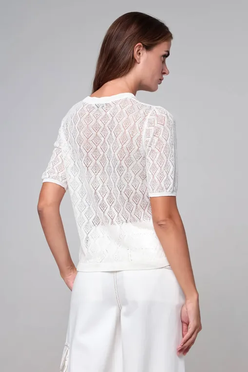 Джемперы BALLANTYNE B1W110 16L11 WHITE BUTTER 10144