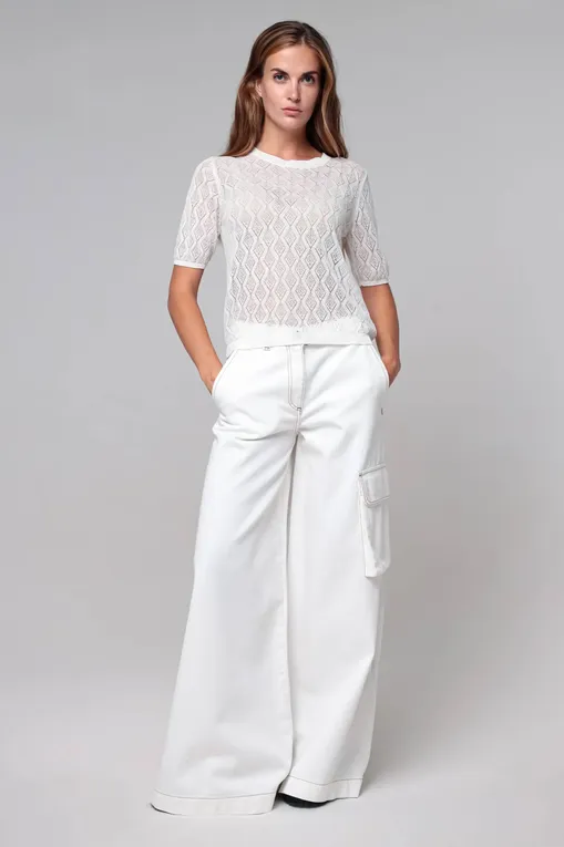 Джемперы BALLANTYNE B1W110 16L11 WHITE BUTTER 10144