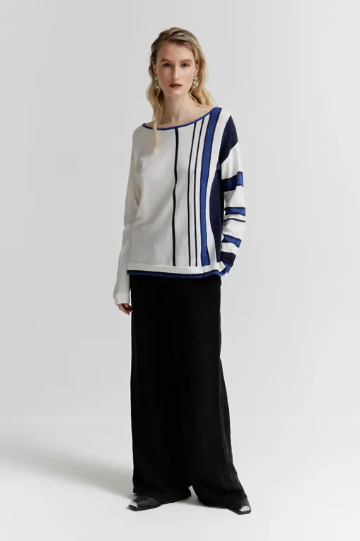 Джемперы Diana Gallesi M493J004133N ( A9 ) B1 WHITE/BLU/BLUET