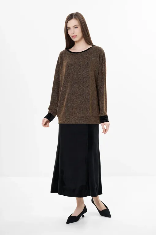 Джемперы Luisa Viola G901L008428N 022 BLACK/GOLD