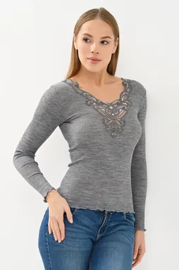 Madiva BETTA M/L-SCOLLO A V 57 cenere