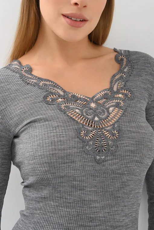 Джемперы Madiva BETTA M/L-SCOLLO A V 57 cenere