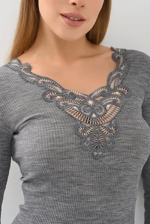 Madiva BETTA M/L-SCOLLO A V 57 cenere