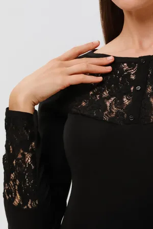 Madiva FRANCI M/L-GIROCOLLO 15 nero