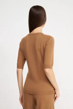 Max Mara Leisure CIMA 242636601 003 TOBACCO