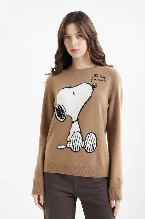 Джемперы Mc2 Saint Barth NEWQUEEN SNOOPY WAITING SNOW 19 EMB