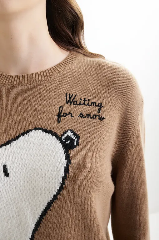 Джемперы Mc2 Saint Barth NEWQUEEN SNOOPY WAITING SNOW 19 EMB