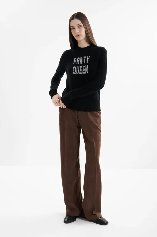 Джемперы Mc2 Saint Barth NEWQUEENALPACA PARTY QUEEN 00 STRASS