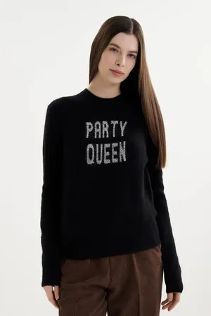 Mc2 Saint Barth NEWQUEENALPACA PARTY QUEEN 00 STRASS