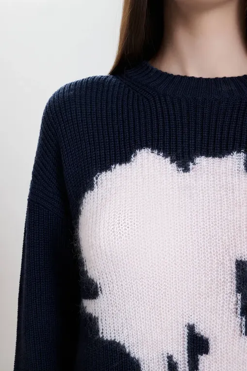 Джемперы MM by MaxMara BEATRICE 252636607 007 NAVY