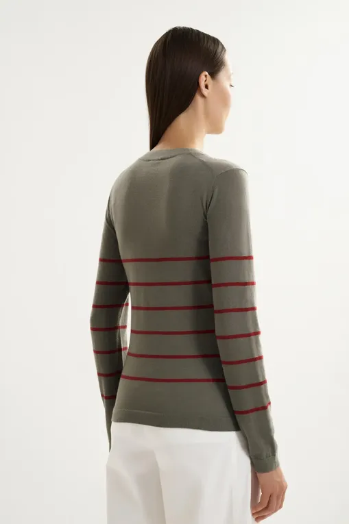 Джемперы MM by MaxMara MMLDOLMEN 261636102 006 HORN GREY GREEN