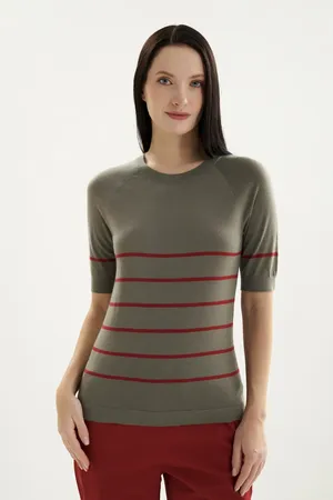 MM by MaxMara MMLORBITA 261636115 006 HORN GREY GREEN