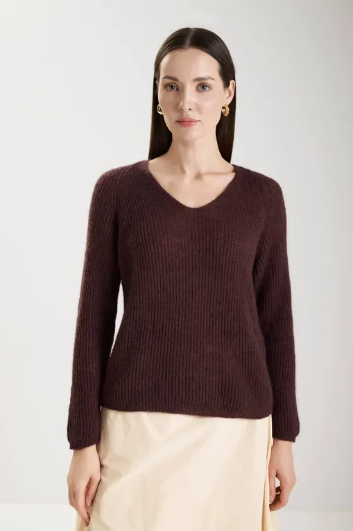 Джемперы MM by MaxMara RICETTA 252636617 007 BORDEAUX
