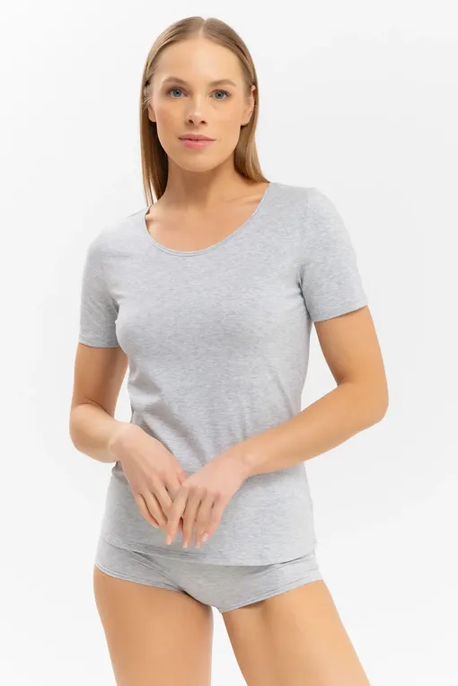 Футболки Calida 14075 943 grey melange
