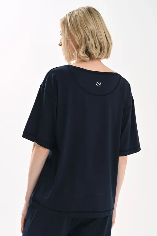 Футболки Calida 14891 339 dark lapis blue