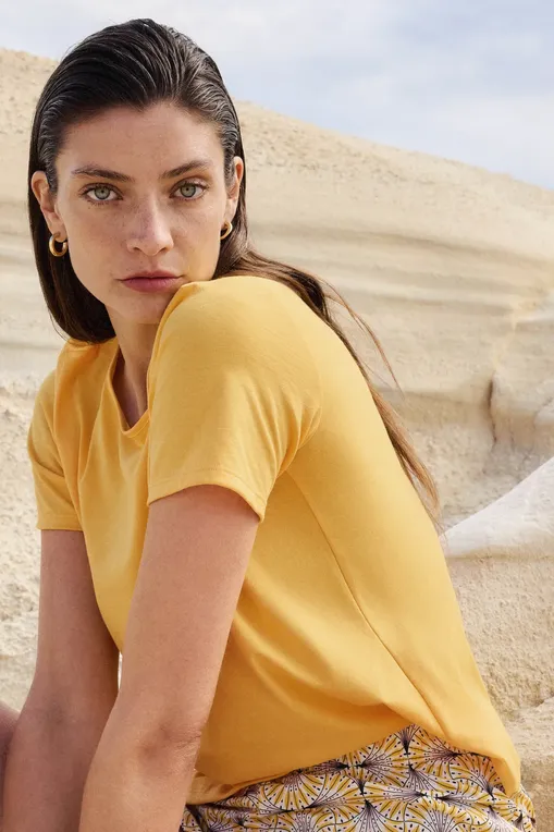 Футболки Calida 14926 024 ray flower yellow