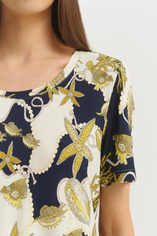 Футболки Furstenberg 45304733 411ecru.nightblue