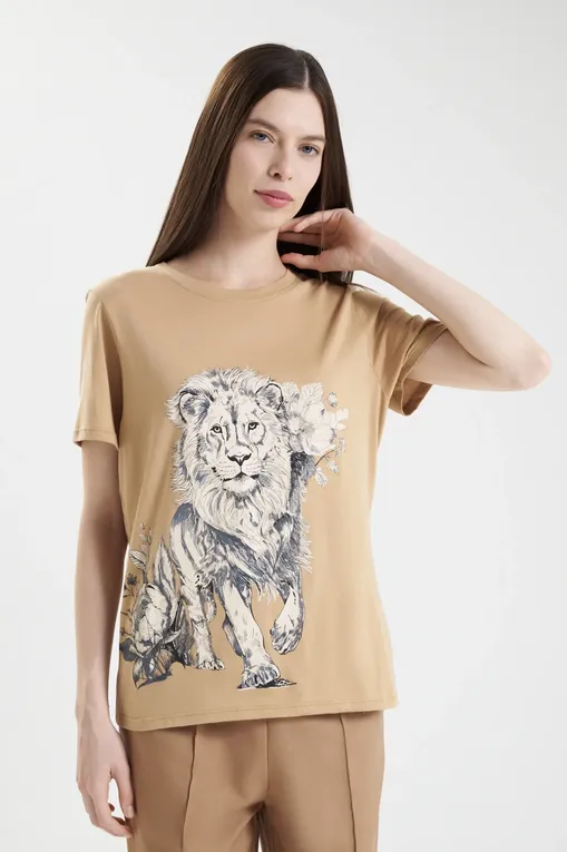 Футболки Las Surenas T-ShirtWildSide_AW25 Camel