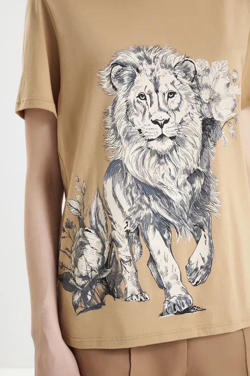 Футболки Las Surenas T-ShirtWildSide_AW25 Camel