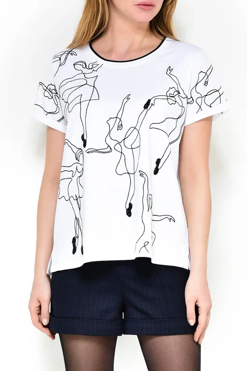 Футболки Leo & Ugo TEA098 off white
