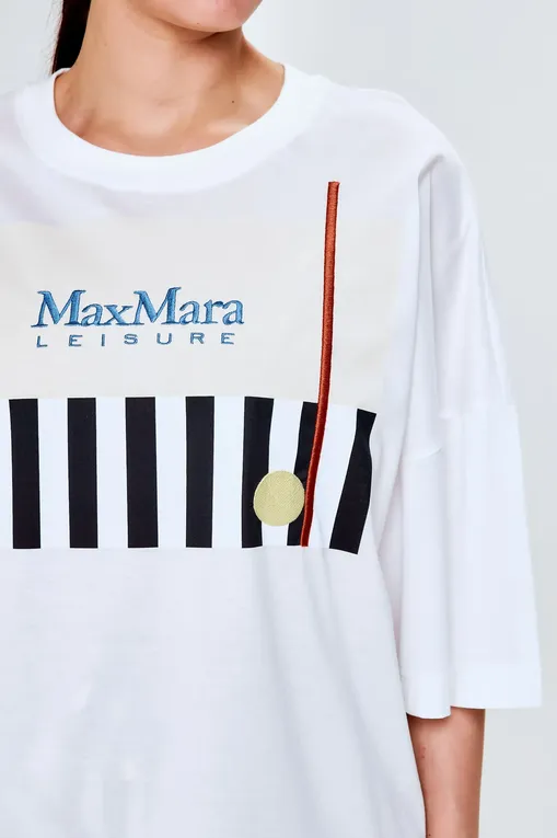 Футболки Max Mara Leisure SATRAPO 241697101 021 OPTICAL WHITE