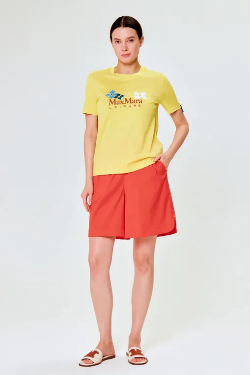 Футболки Max Mara Leisure OBLIQUA 241694110 002 YELLOW