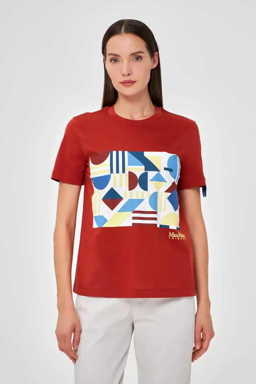 Футболки Max Mara Leisure OBLIQUA 241694110 003 RUST