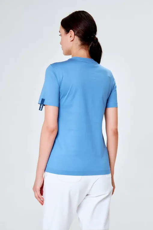 Футболки Max Mara Leisure OBLIQUA 241694110 004 SKY BLUE