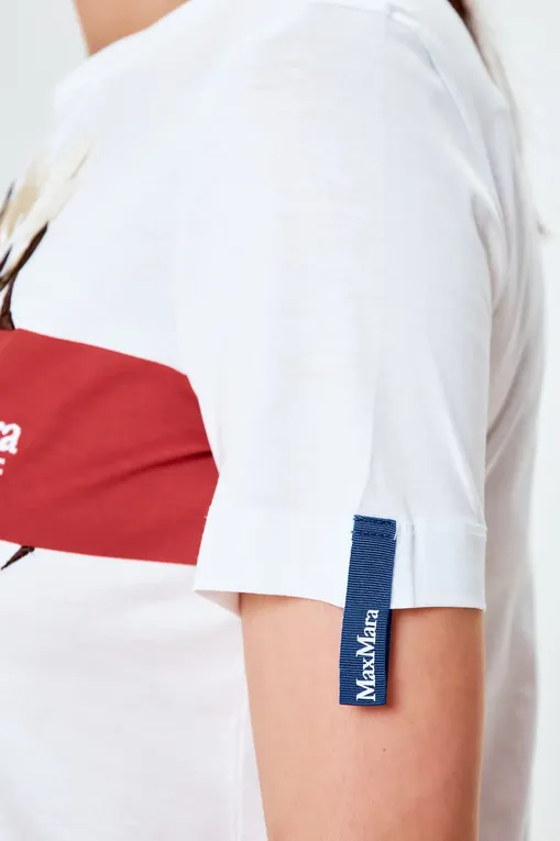 Футболки Max Mara Leisure OBLIQUA 241694110 011 OPTICAL WHITE
