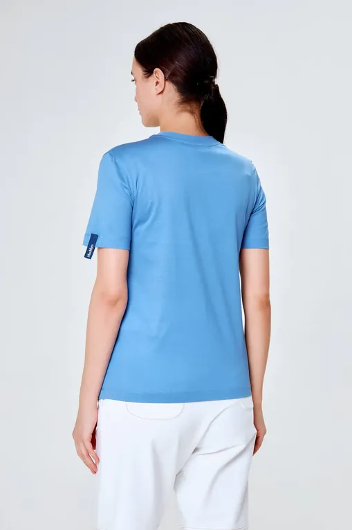 Футболки Max Mara Leisure OBLIQUA 241694110 024 SKY BLUE