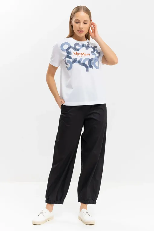 Футболки Max Mara Leisure OBLIQUA 241694110 001 OPTICAL WHITE