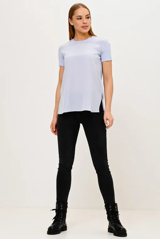 Футболки Max Mara POSATO 39710216 002 LIGHT BLUE