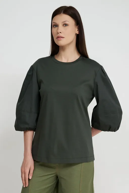 Футболки Max Mara Leisure TEBAIDE 241694104 004 DARK GREEN