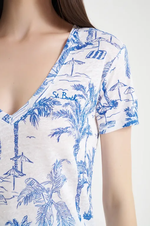 Футболки Mc2 Saint Barth ELOISE SAINT BEACH 01N EMB