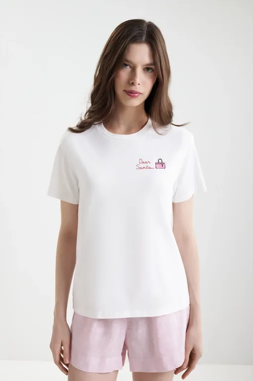 Футболки Mc2 Saint Barth EMILIEW DEAR SANTA BAG 10 EMB