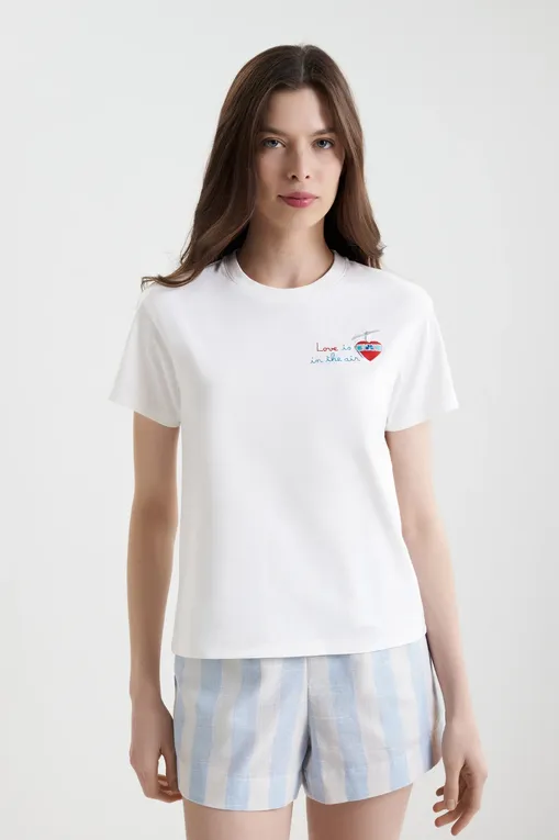 Футболки Mc2 Saint Barth EMILIEW LOVE AIR 10 EMB