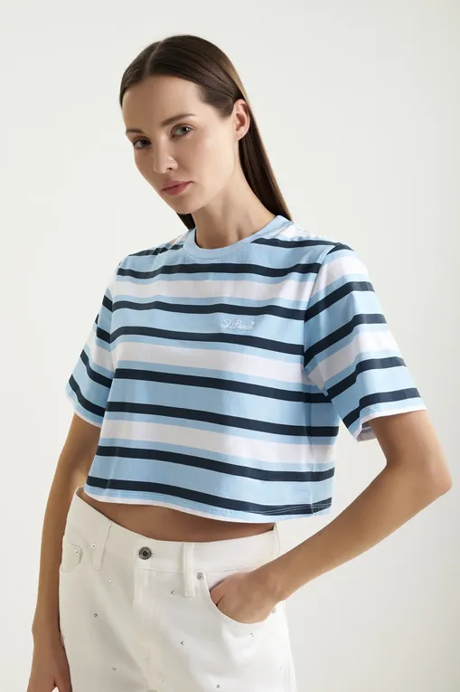 Футболки Mc2 Saint Barth MALIA SB STRIPES D 3101 EMB