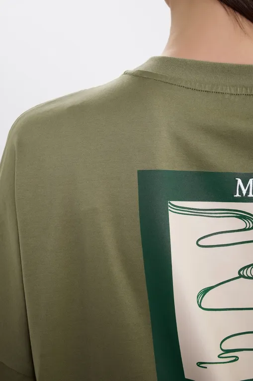 Футболки MM by MaxMara EDITORE 2516971018 004 SAGE GREEN
