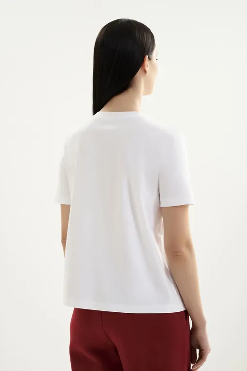 Футболки MM by MaxMara MMLASTICE 261694106 001 WHITE