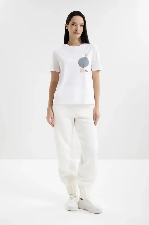 Футболки MM by MaxMara MMLNEGOZI 261694105 001 WHITE