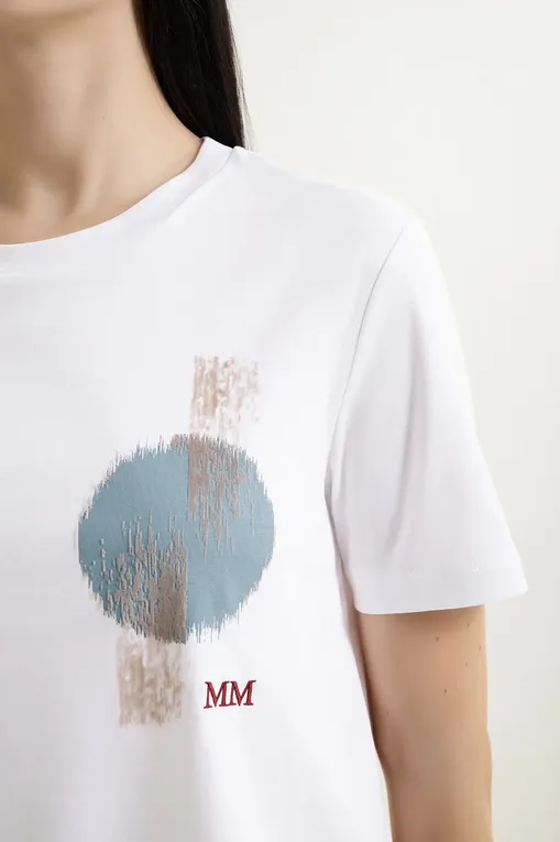 Футболки MM by MaxMara MMLNEGOZI 261694105 001 WHITE